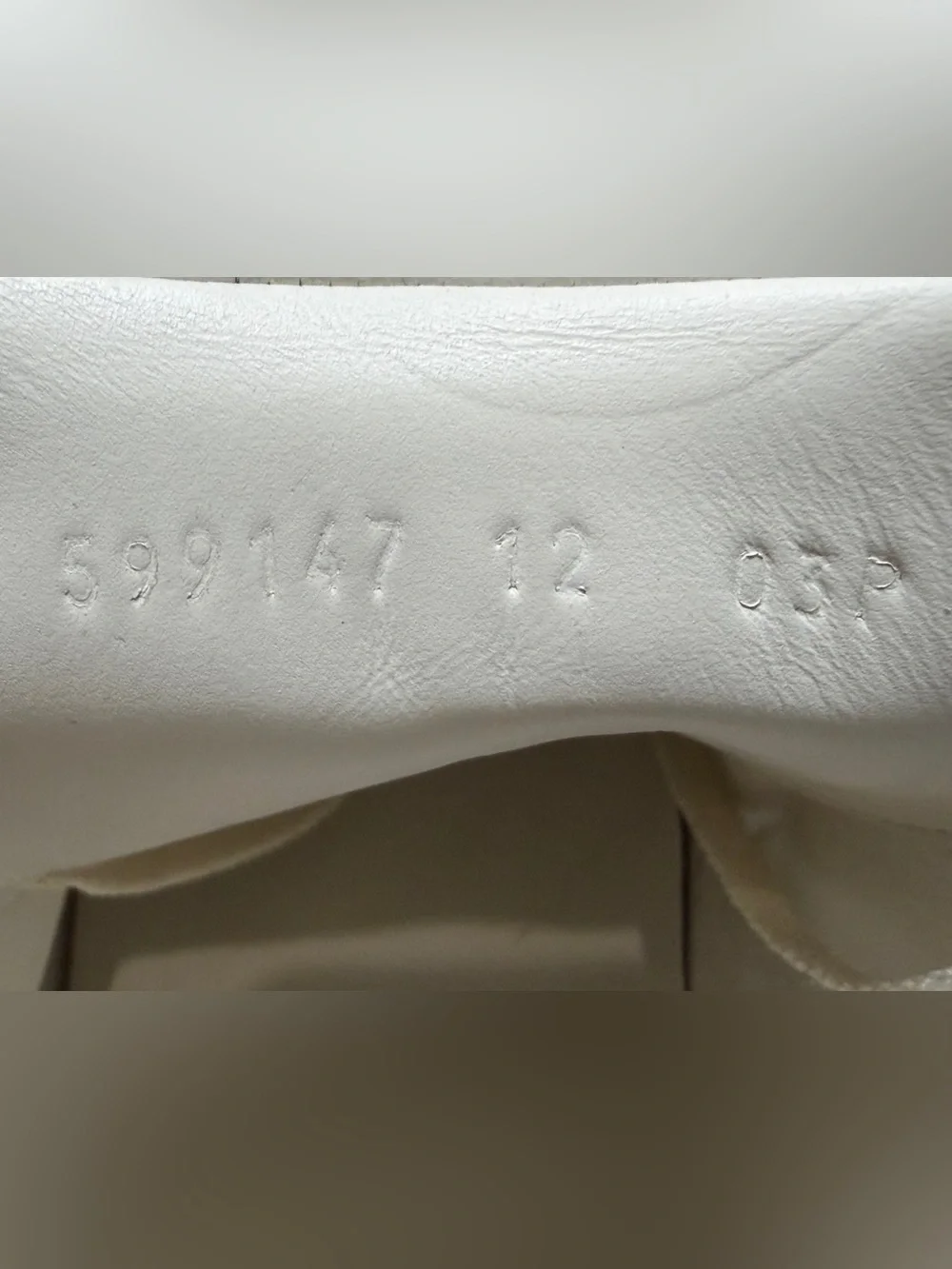 Gucci Cream/White/Grey Leather Perforated GG Ace Sneakers12 UK| 12.5 US| 46 EU - Picture 8 of 9